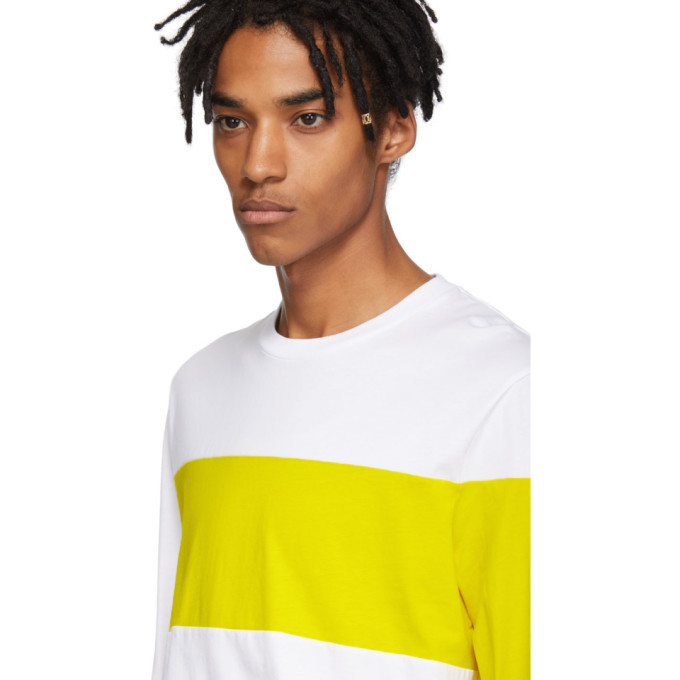 Yellow helmut sale lang shirt