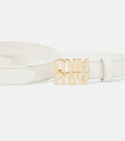 Miu Miu Logo leather belt