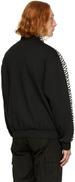 Versace Underwear Black Greca Jacket