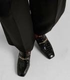 Christian Louboutin MJ Moc croc-effect leather loafers