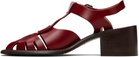 HEREU Red Pesca Heeled Sandals