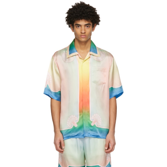 Photo: Casablanca Multicolor Silk Lucid Dreams Short Sleeve Shirt