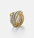 Spinelli Kilcollin Janssen SG 18kt gold and sterling silver ring with diamonds