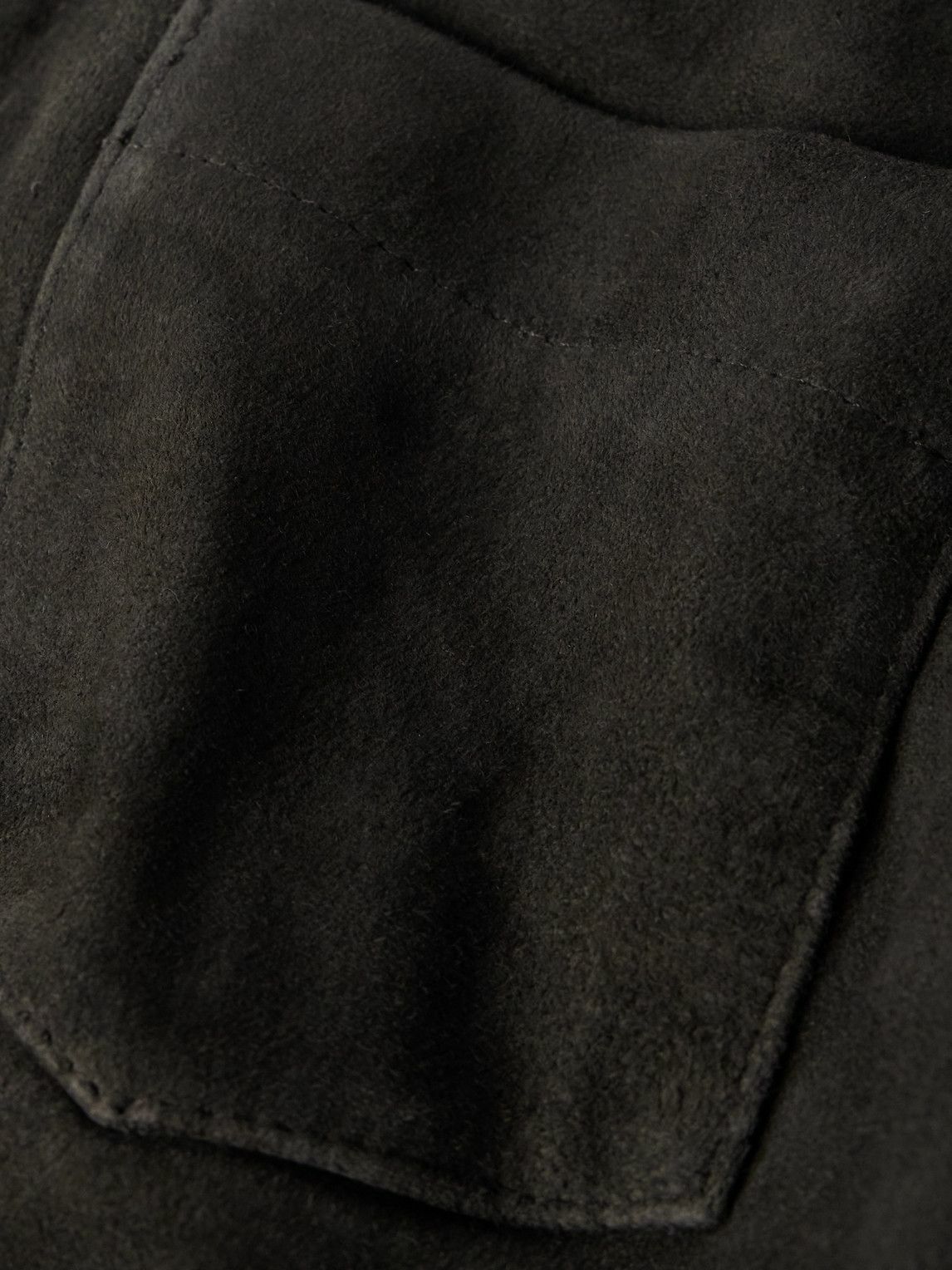 Officine Générale - Sid Suede Overshirt - Gray