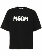 MSGM - Logo Print Cotton Jersey T-shirt