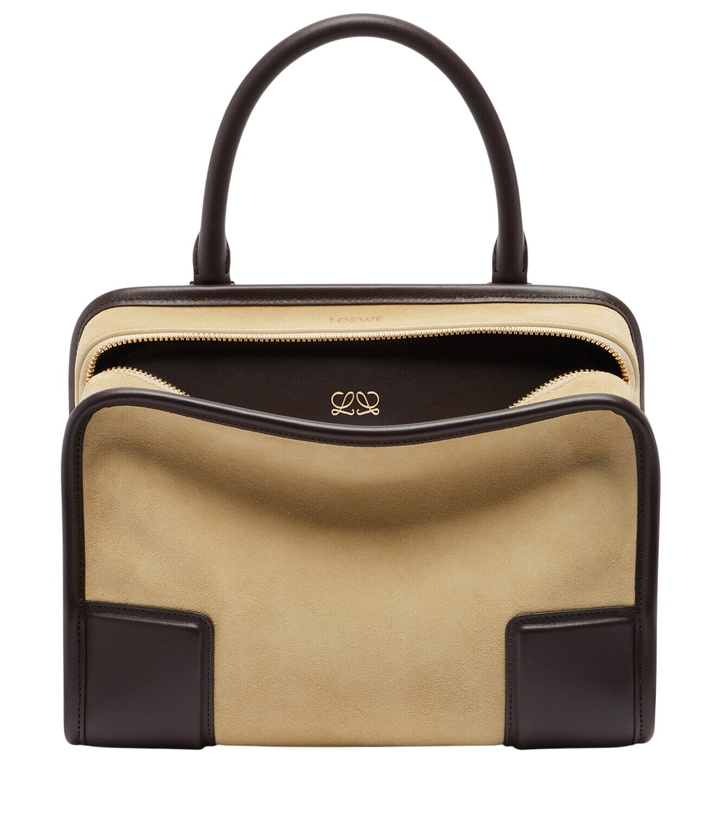 Photo: Loewe Amazona 180 Small suede top-handle bag