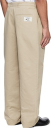 Charles Jeffrey LOVERBOY Beige Shirt Collar Chino Trousers
