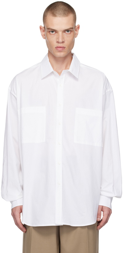 Photo: The Frankie Shop White Gus Oversized Shirt