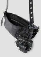Balenciaga - Le Cagole Piercing Crossbody Bag in Black