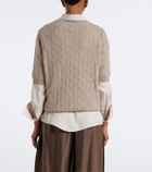 Jardin des Orangers Cable knit cashmere sweater