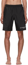 Givenchy Black Long Swim Shorts
