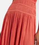 Ulla Johnson Tasneem plissé satin gown