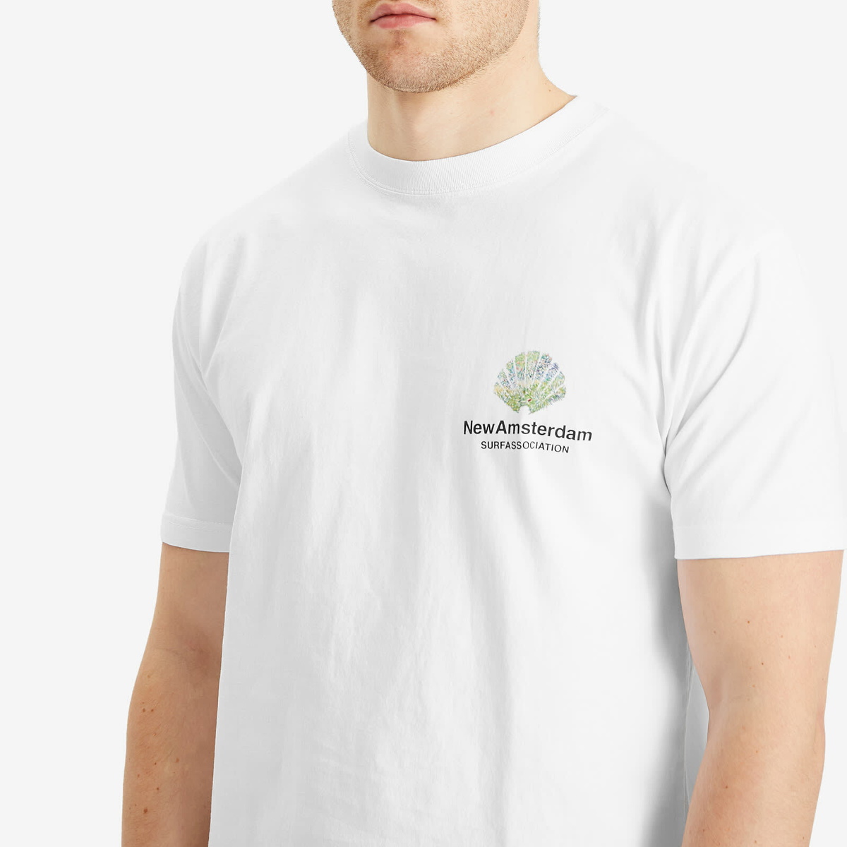 New Amsterdam Surf Association Men's Tall Grass T-Shirt in White