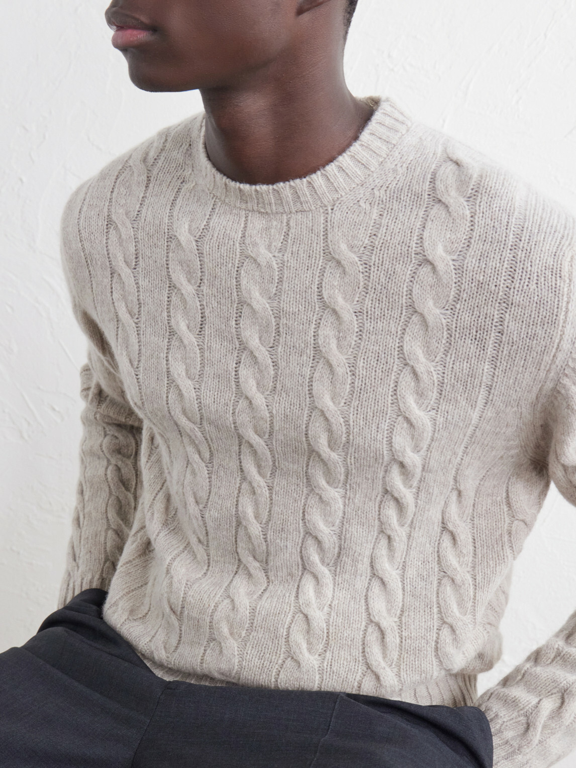 William Lockie - Cable-Knit Wool Sweater - Neutrals