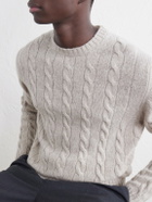 William Lockie - Cable-Knit Wool Sweater - Neutrals