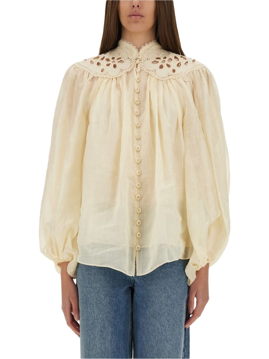 Zimmermann Acacia Knit Scoop ribbed-knit crop top Zimmermann
