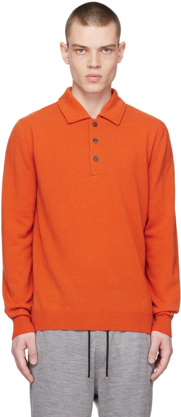 Photo: Paul Smith Orange Three-Button Polo