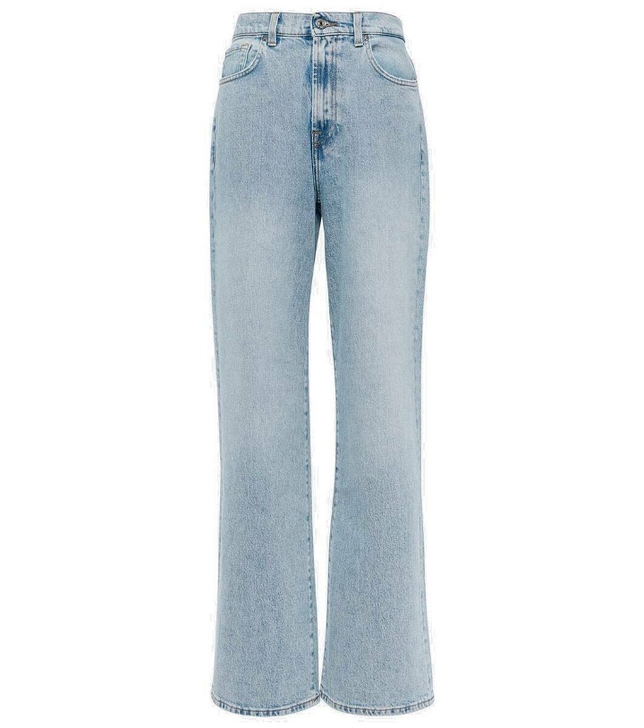 Photo: 7 For All Mankind High-rise straight-leg jeans