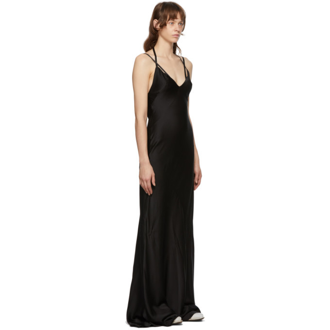 Haider Ackermann Black Silk Dali Long Dress