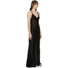 Haider Ackermann Black Silk Dali Long Dress