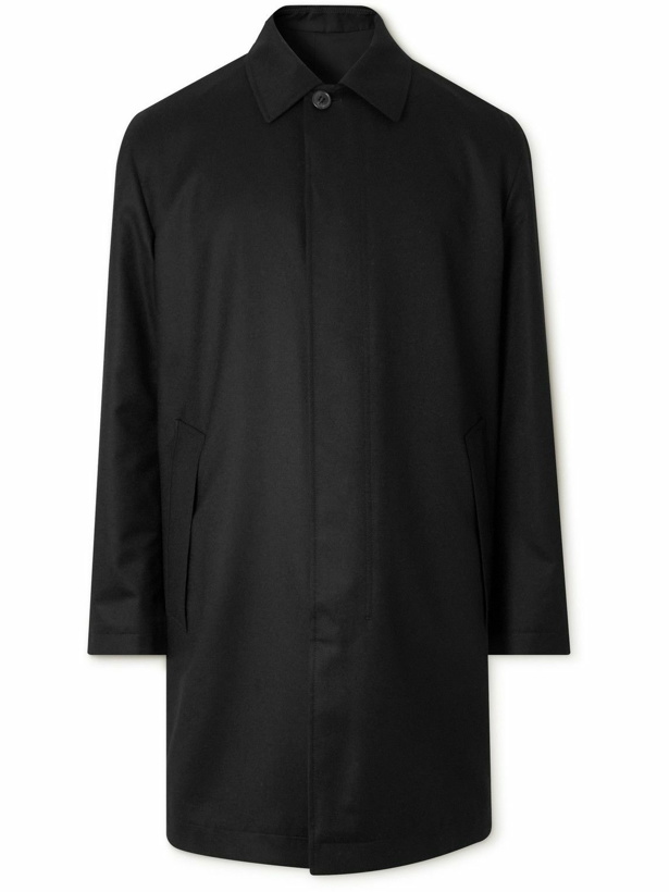 Photo: Zegna - Reversible Wool-Twill and Shell Coat - Black