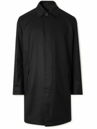 Zegna - Reversible Wool-Twill and Shell Coat - Black