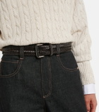 Brunello Cucinelli Monili braided leather belt
