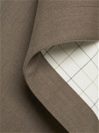 BOTTEGA VENETA - Soft Wool Twill Cape W/ Check Lining