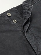 Visvim - Straight-Leg Frayed Cotton-Twill Shorts - Black