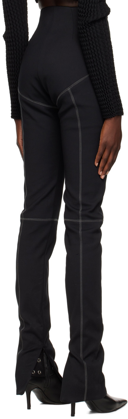 Maximilian Davis Black Scuba Trousers