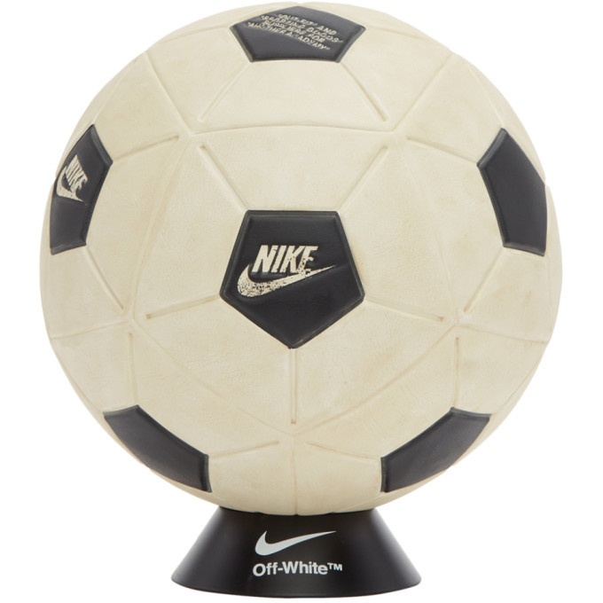 Photo: NikeLab White and Black Off-White Edition Soccer Ball