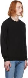 Lacoste Black Knit Sweatshirt