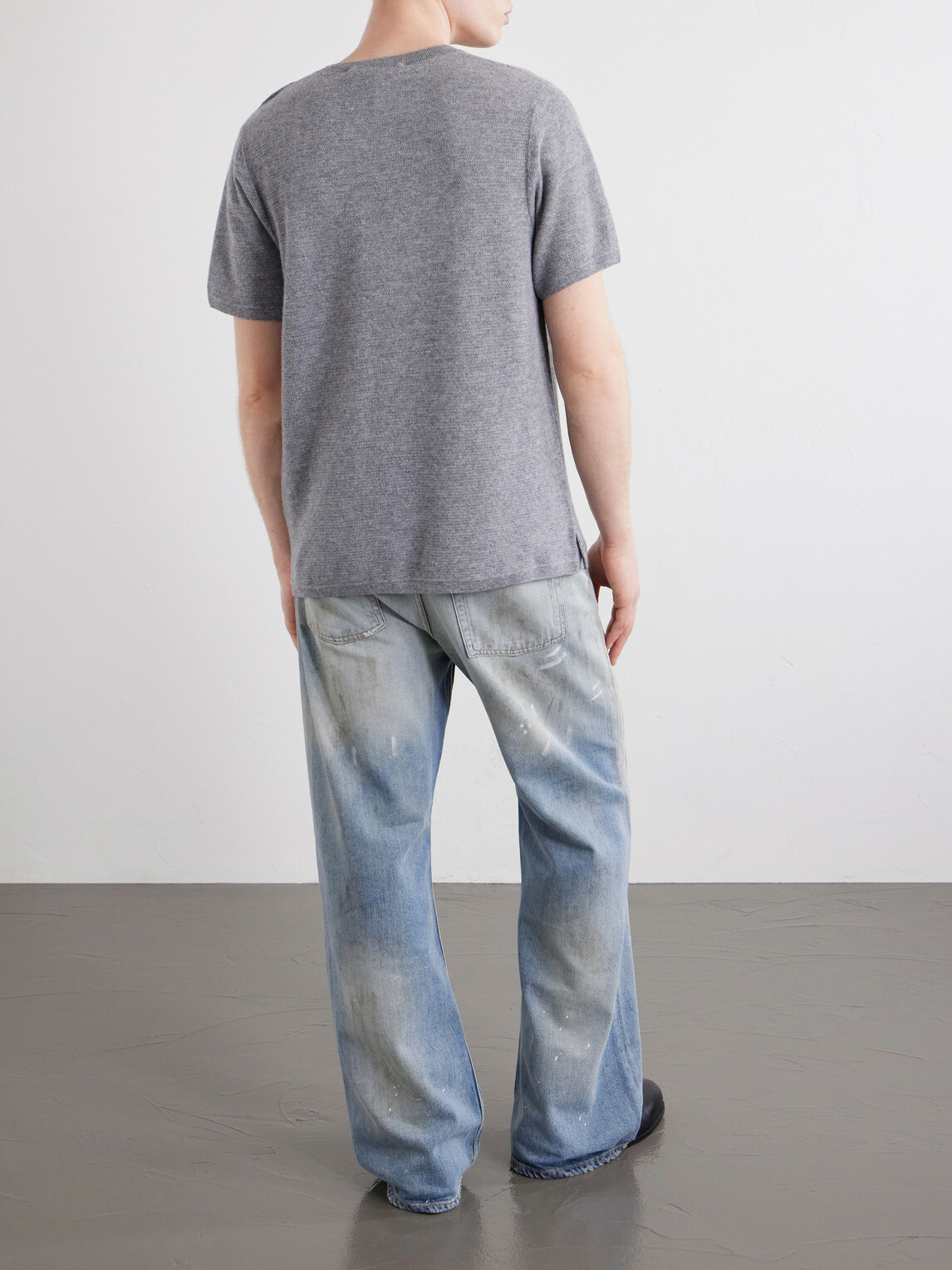 God's True Cashmere - Cashmere T-Shirt - Gray