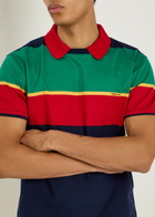 Versace Striped Layered Cotton T-shirt Multicoloured 1