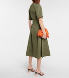 Loewe Linen-blend midi dress