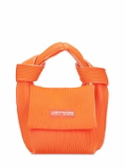 LASTFRAME Two-tone Rib Knit Obi Top Handle Bag