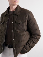 Herno - Quilted Flannel Down Jacket - Brown