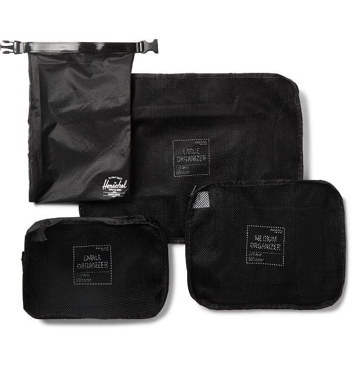 Photo: Herschel Supply Co - Ripstop and Mesh Packing Cubes - Black