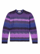 PIACENZA 1733 - Ikat Wool Sweater - Purple