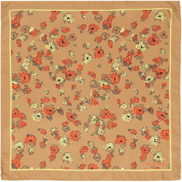Photo: Paul Smith Brown Floral Pocket Square