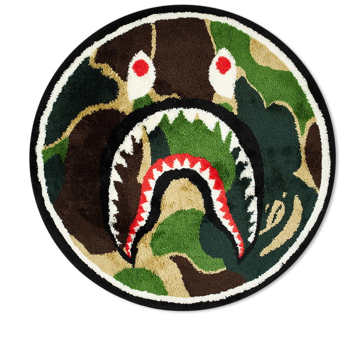 Photo: A Bathing Ape ABC Camo Shark Rug Green