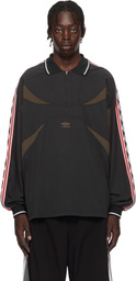 Umbro Black Taped Polo