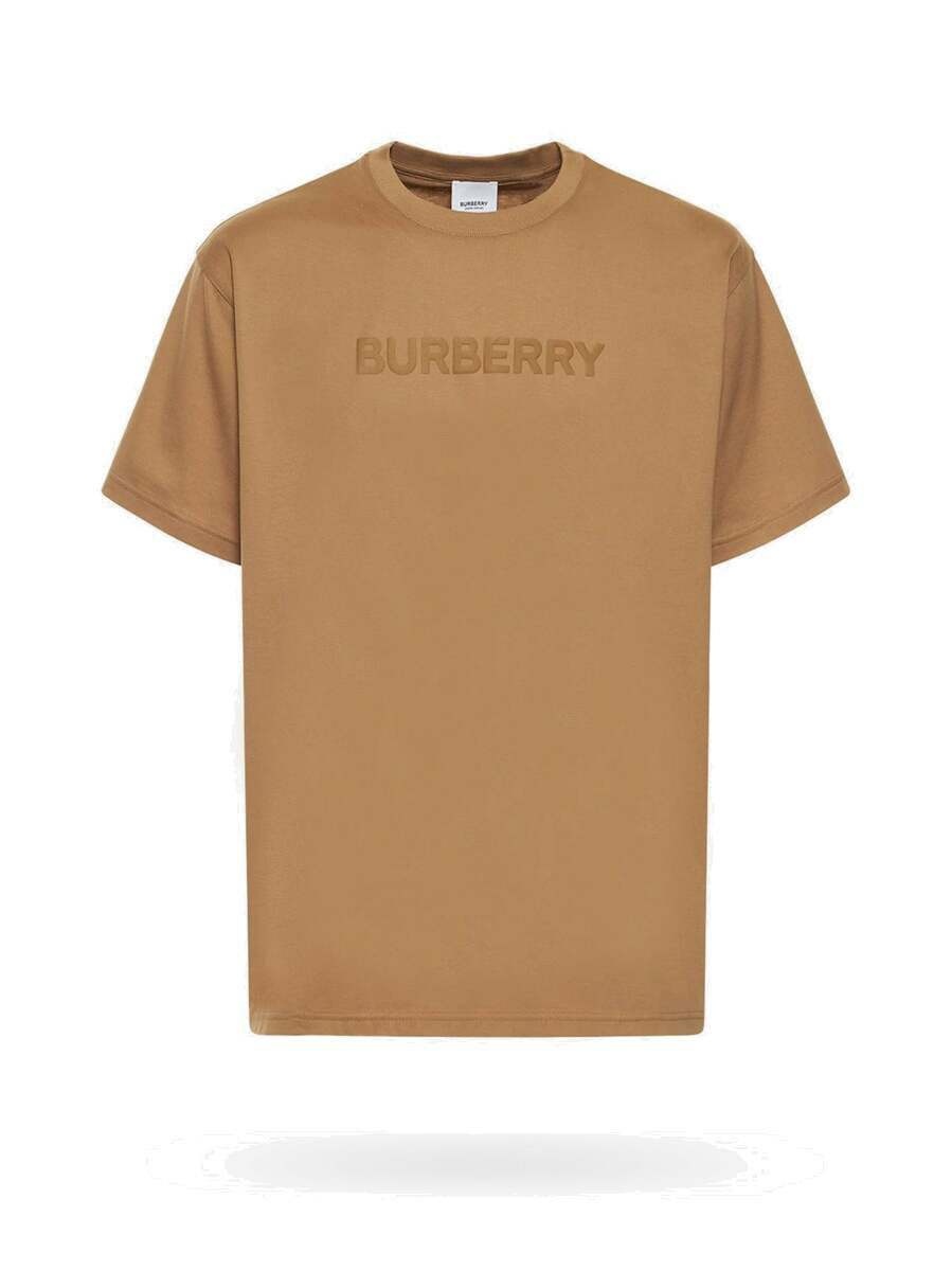 Burberry T Shirt Brown Mens Burberry
