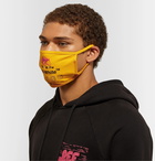 Off-White - Industrial Logo-Print Cotton Mask - Yellow