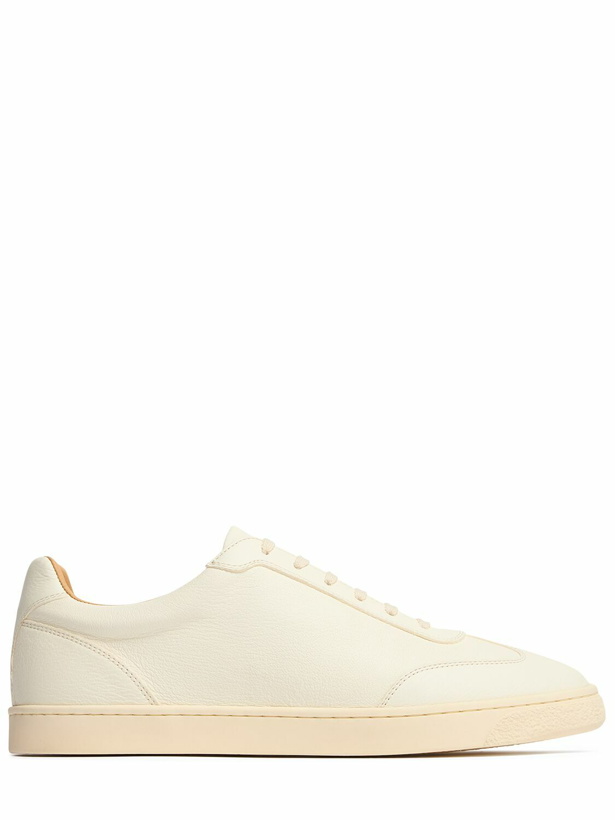 Photo: BRUNELLO CUCINELLI Smooth Leather Elegant Sneakers