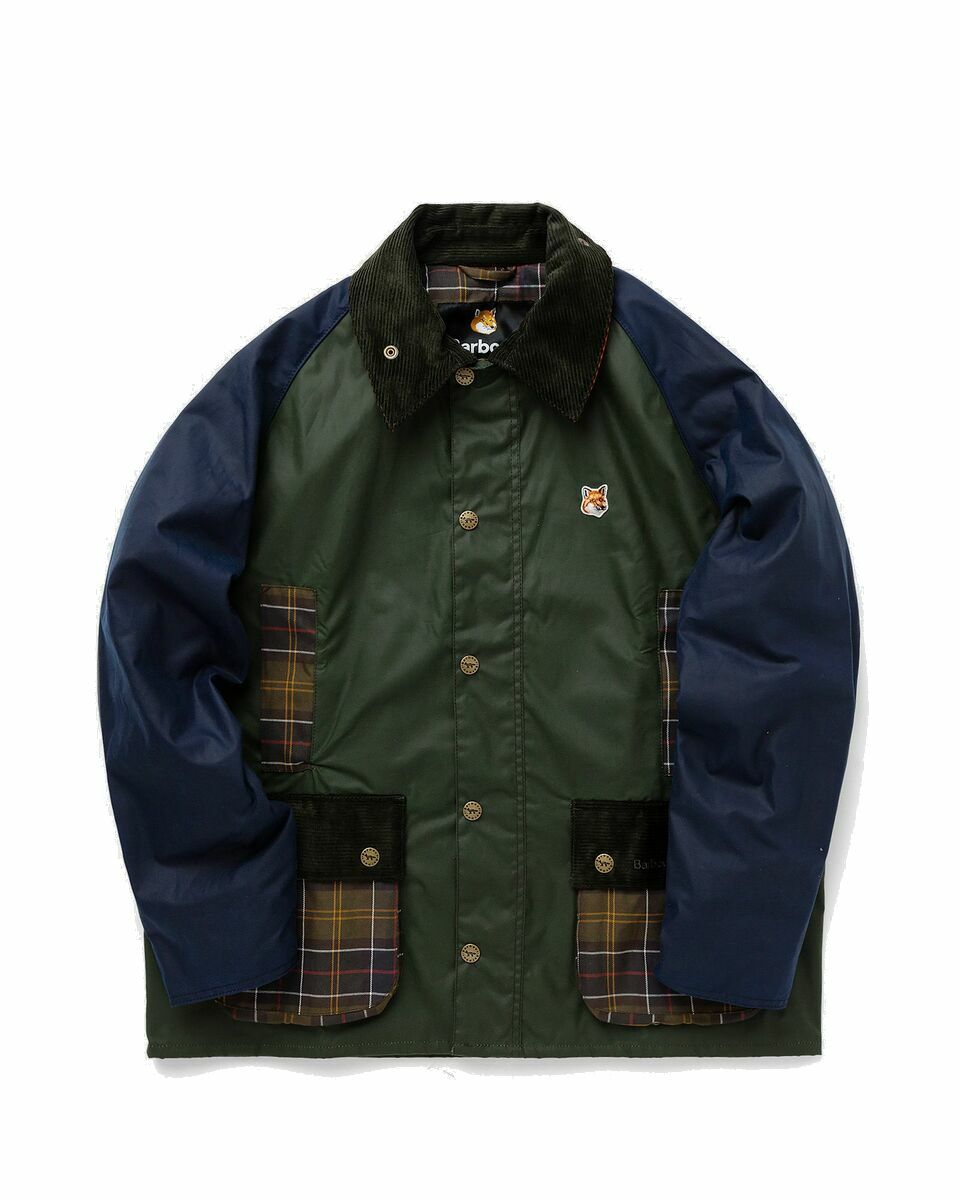 Barbour Barbour X Maison Kitsune Kenning Quilt Green - Mens