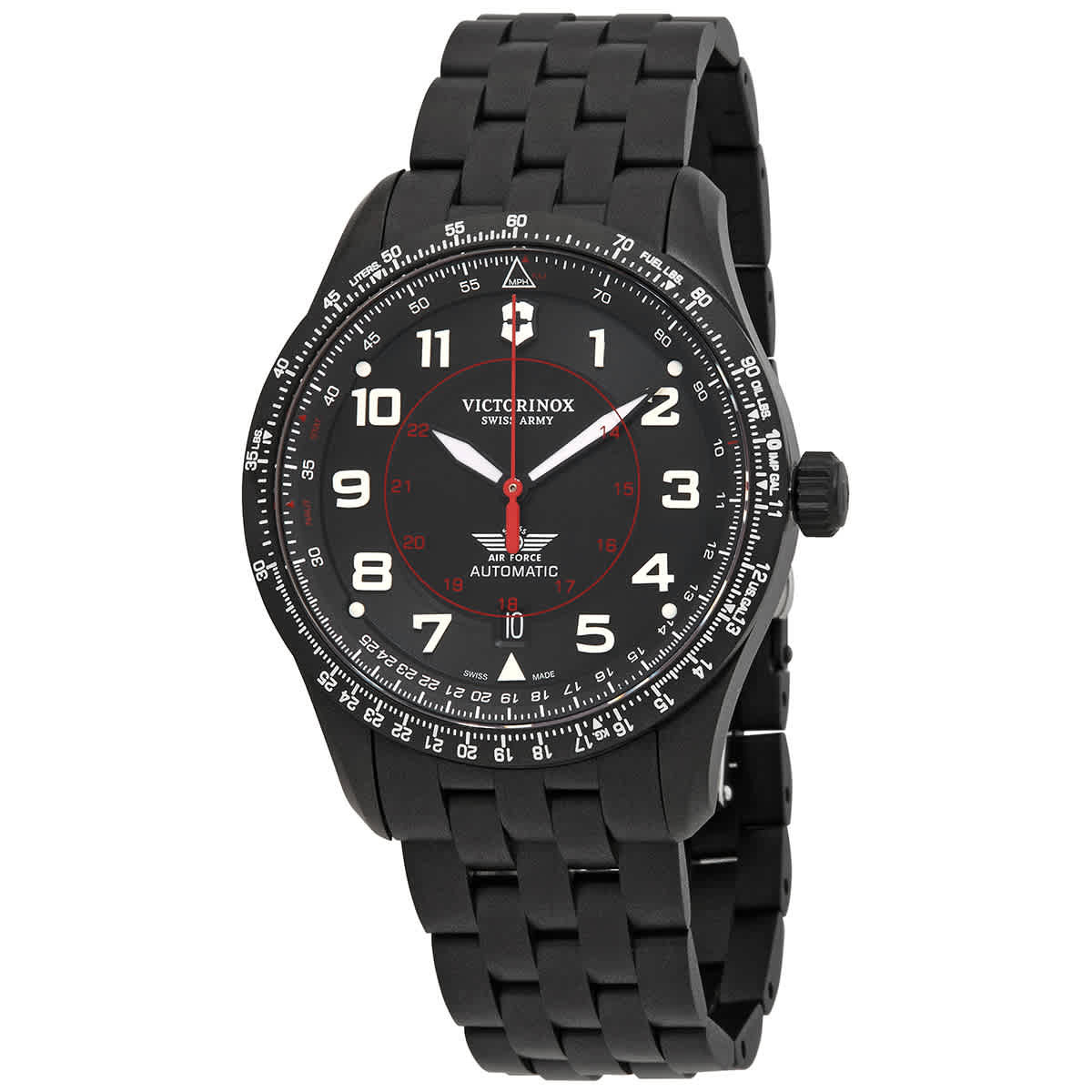 Victorinox Airboss Automatic Black Dial Mens Watch 241974