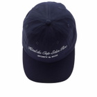 Sporty & Rich Women's Hotel du Cap Cursive Hat in Navy White 