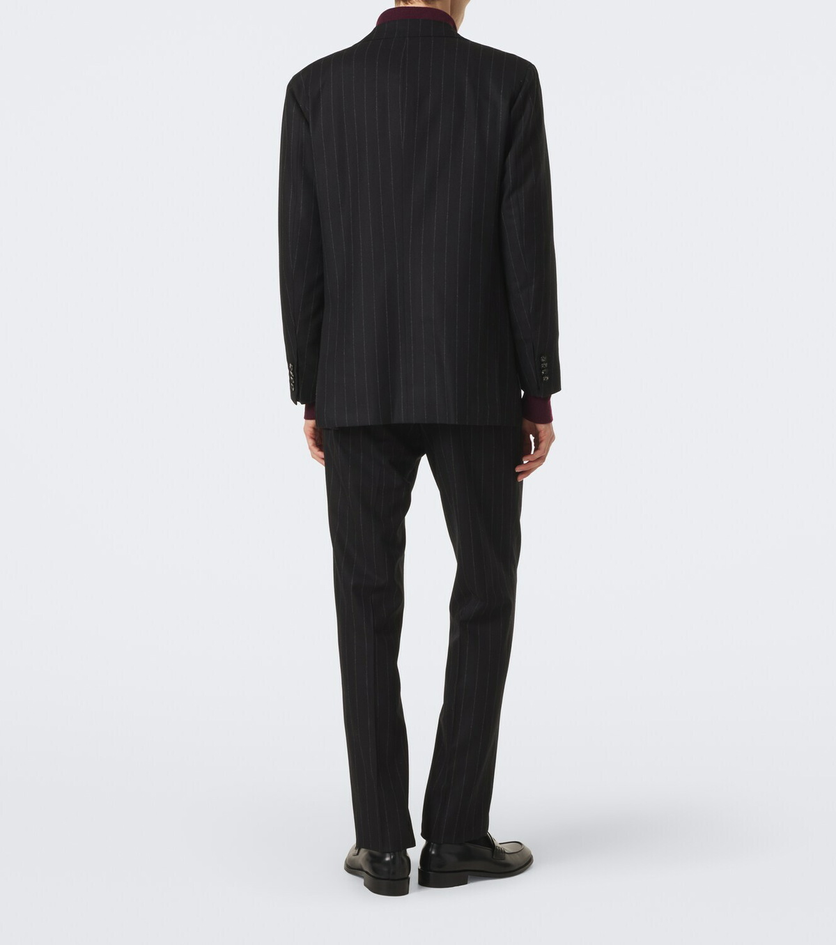 Kiton Pinstriped wool and cashmere suit