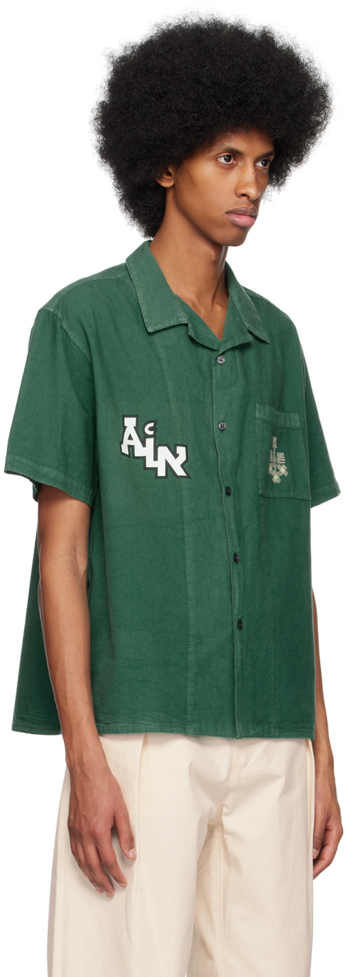 小物 THE INOUE BROTHERS ADISH Green The Inoue Brothers Edition Button-Up Shirt ADISH